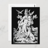 オジン、北欧神話の神、ヴィンテージイラストレーション ポストカード (正面/裏面)
