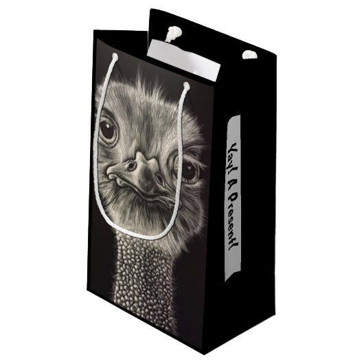 オジーオストリッチ抱き枕 スモールペーパーバッグ (裏面アングル)