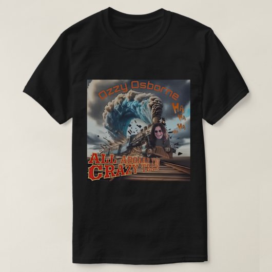 オジー・オズボーン クレイジー・トレイン Tシャツ (デザイン正面)