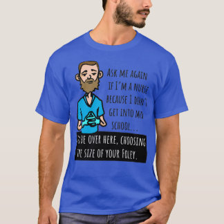 オスおもしろいナースマウス選択フォレーカテーテルSiz Tシャツ