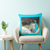 オスかわいらしブルーピーコック装飾用クッション クッション (椅子)