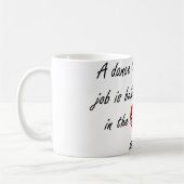 オスのダンスの先生-建物の自信 コーヒーマグカップ (左)