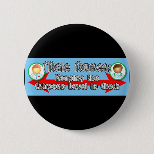 オスのナース: 缶バッジ (正面)