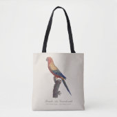 オスのヒメコンゴウインコ, Aratinga solstitialis トートバッグ (正面)