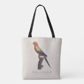 オスのヒメコンゴウインコ, Aratinga solstitialis トートバッグ (裏面)