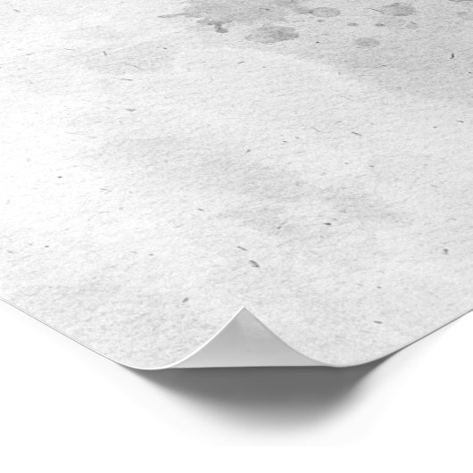 オスのライオン白黒の水色ポートレート ポスター (角)