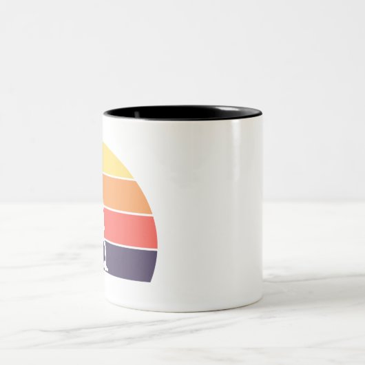 -オスのランナーを走るために生まれて下さい ツートーンマグカップ (中央)