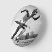 オスのランナー ラウンド壁時計 (傾斜)