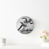 オスのランナー ラウンド壁時計 (ホーム)