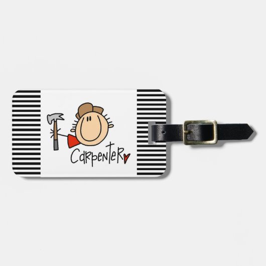 オスの大工 ラゲッジタグ (正面横)