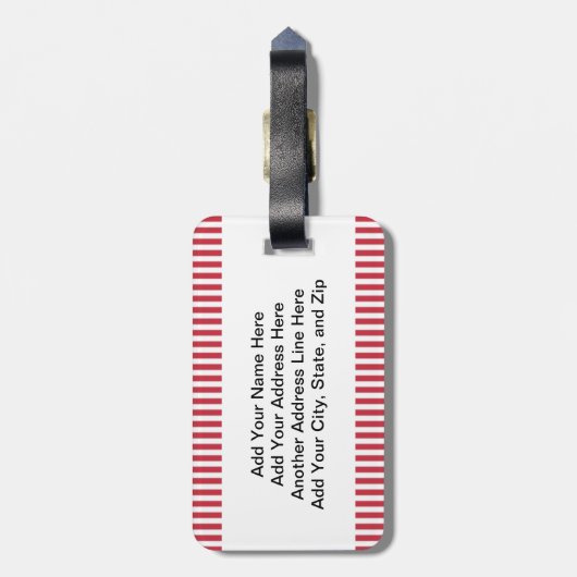 オスの大工 ラゲッジタグ (裏面縦)