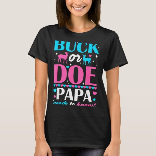 オスの子?メスの子?パパに知らせろ 性別お楽しみギ Tシャツ (正面)
