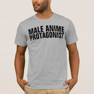 オスの日本製アニメの主役 Tシャツ