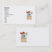 オスの棒の姿の調理師 名刺 (正面/裏面)