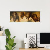 オスの頭の4勉強、ルーベンス ポスター (ホームオフィス)