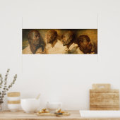 オスの頭の4勉強、ルーベンス ポスター (キッチン)