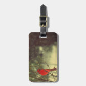 オスの（鳥）ショウジョウコウカンチョウ ラゲッジタグ (正面縦)