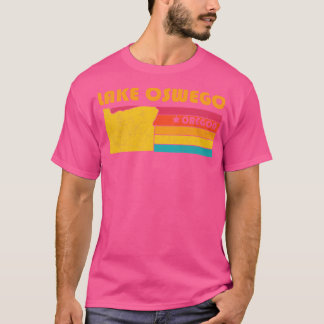 オスウェゴオレゴン湖ヴィンテージ動揺して土産 Tシャツ
