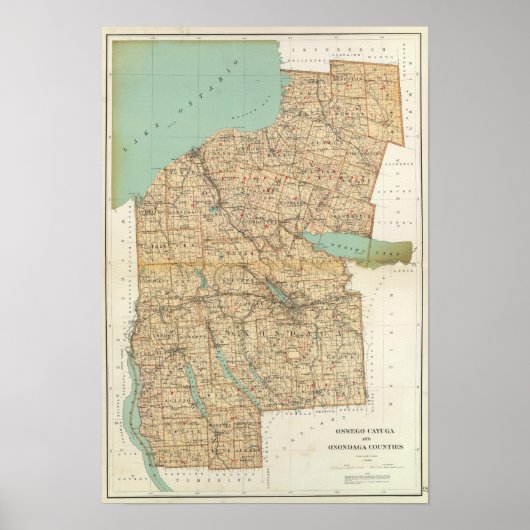 オスウェゴ、カイウガ、オノンダガ郡 ポスター (正面)