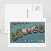 オスウェゴ（ニューヨーク州）- 大文字の風景 ポストカード (正面/裏面)