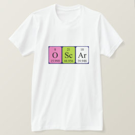 オスカーの周期表名のシャツ Tシャツ
