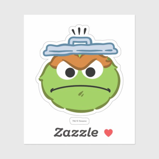 オスカーの怒っている顔 シール (シート)