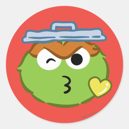 オスカーはキスの投げに直面します ラウンドシール (正面)