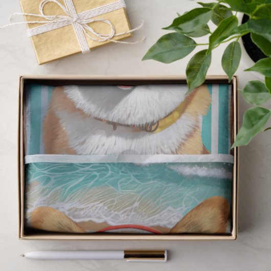 オスカーはリビエラを行うコルギ愛の生活 薄葉紙 (ギフト)