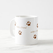 オスカーを特色にする11のozの白いマグ コーヒーマグカップ (正面左)