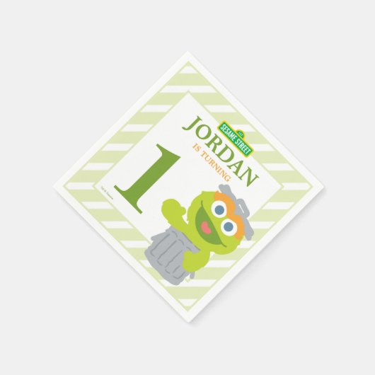 オスカーザグルーチベビー誕生日紙ナプキンズ スタンダードカクテルナプキン (角)