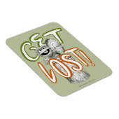 オスカーザグルーチB&Wスケッチスケッチ マグネット (右側)