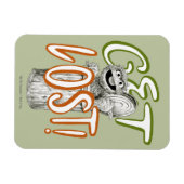 オスカーザグルーチB&Wスケッチスケッチ マグネット (横)