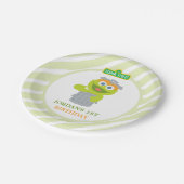 オスカーザグルーフベビー誕生日 ペーパープレート (アングル)