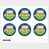 オスカーザグロウチウッドランド顔 ラウンドシール (シート)