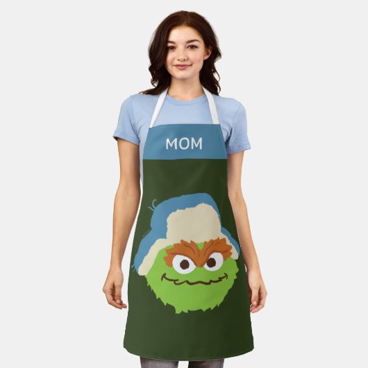 オスカーザグロウチウッドランド顔 |名前の追加 エプロン (着用した状態)
