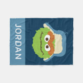 オスカーザグロウチウッドランド顔 |名前の追加 フリースブランケット (正面(横))