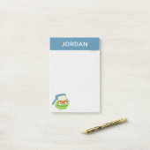 オスカーザグロウチウッドランド顔 |名前の追加 ポストイット (デスク上)