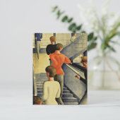 オスカーシュレムマー – バウハウス階段 ポストカード (スタンド正面)