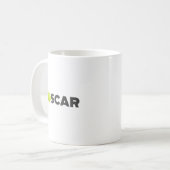 オスカーテニス コーヒーマグカップ (正面左)
