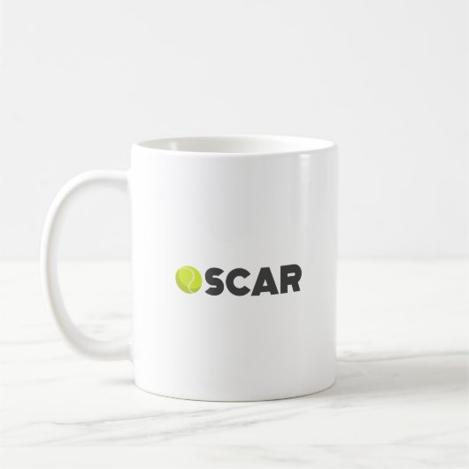 オスカーテニス コーヒーマグカップ (左)
