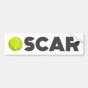 オスカーテニス バンパーステッカー