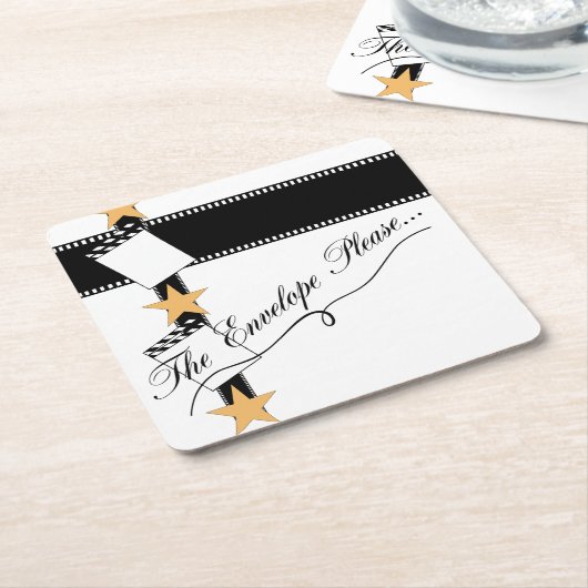 オスカーパーティースクエア紙Coa スクエアペーパーコースター (アングル)