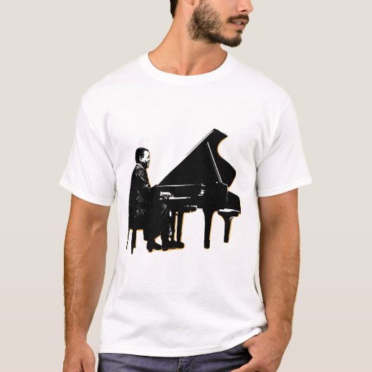 オスカーピーターソンオン・ザ・鍵 Tシャツ (正面)