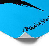 オスカーピーターソン図解入りの、写真付きのジャズヴィンテージ ポスター (角)