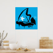 オスカーピーターソン図解入りの、写真付きのジャズヴィンテージ ポスター (キッチン)