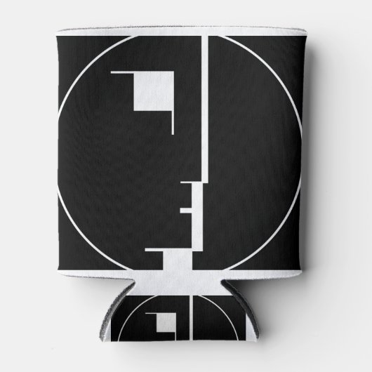 オスカールシュレンマーバウハウスロゴ 缶クーラー (正面)