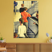 オスカールシュレンマー – バウハウスステストウェイ キャンバスプリント (インサイチュ (リビング))