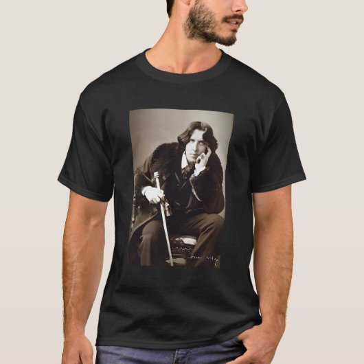 オスカーワイルドポートレート Tシャツ (正面)