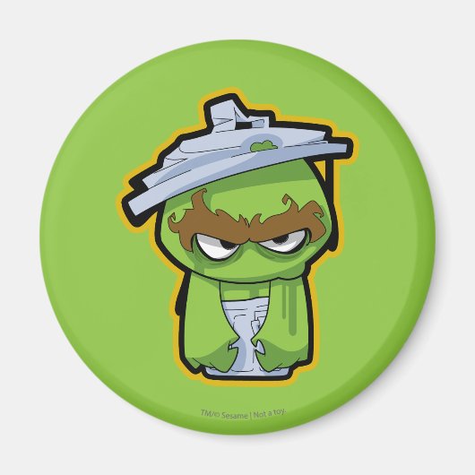 オスカー不機嫌のゾンビ マグネット (正面)