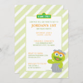 オスカー不機嫌のベビーの誕生日 招待状 (正面/裏面)